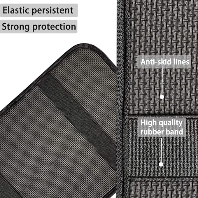 Auto Center Console Armrest Cover Pad Polka Dot Patterns Universal Fit Soft Comfort Center Console Arm Rest Cushion Protectors