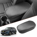 SKTU for 2017-2024 2025 Mazd a CX-5 Center Console Cover 2023 2024 2025 CX5 Central Console Armrest Pad 2025 CX-5 Seat Box Cover 2025 CX-5 Center Console Soft Cushion (White)