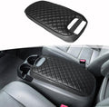 Center Console Armrest Cover for 1999-2007 Ford F250 F350 F450 F550 Super Duty Accessories & Ford Excursion, 2000-2008 F650, Vinyl Leather Middle Console Lid Protector (Fits Bucket Seat Console Only)
