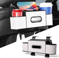 2026 New Car Organizer Back Seat, Car Organizers and Storage Box Behind Seat, 3-in-1 Multifunctional Car Backseat Organizer with Cup Holder & Tissue Box for Hold Phone, Snacks, Drinks, Handbag (A*1)