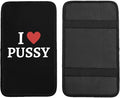 I Love Pussy I Love Sex Car Armrest Cover Center Console Cover Waterproof Car Armrest Seat Box Cover Protector Car Handrail Box Cushion for Car Truck Rv SUV and Many Vehicles