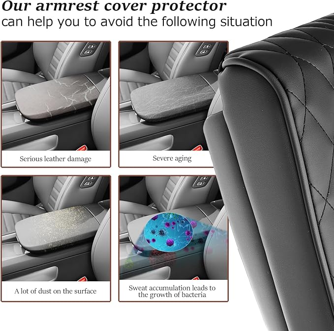 SKTU for 2024 2025 2026 Kia EV9 Armrest Cover for 2024 2025 2026 Kia EV9 Center Console Cover Kia EV9 2024 2025 2026 Accessories 2024 2025 2026 EV9 Center Console Cushion EV9 Seat Box Cover Soft