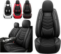 AMZYY Car Seat Covers Fit for Chevy Trax 2015-2025, Side Airbag Compatibility, 3D Lumbar Support and Seamless Fit, Easy to Clean Sports Seat Cover2 Pcs Front, Black