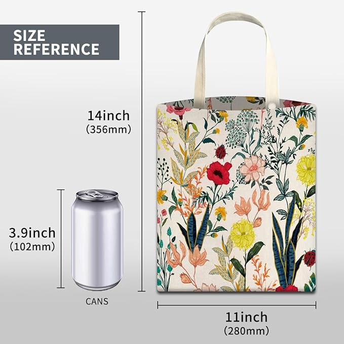 ABUIFDK Car Trash Can, Cute Car Trash Bag, Hanging Car Organizer and Storage Bag, Trash Bin for Car Accessories, Vehicle, Travelling, Camping Cute Colorful Flowers