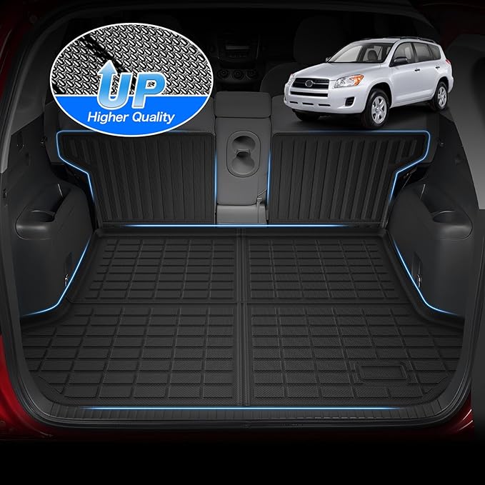 Cartist Floor Mats & Cargo Liner Fit for Toyota RAV4 2006-2012 Accessories All Weather Cargo Liners Carpet Protection