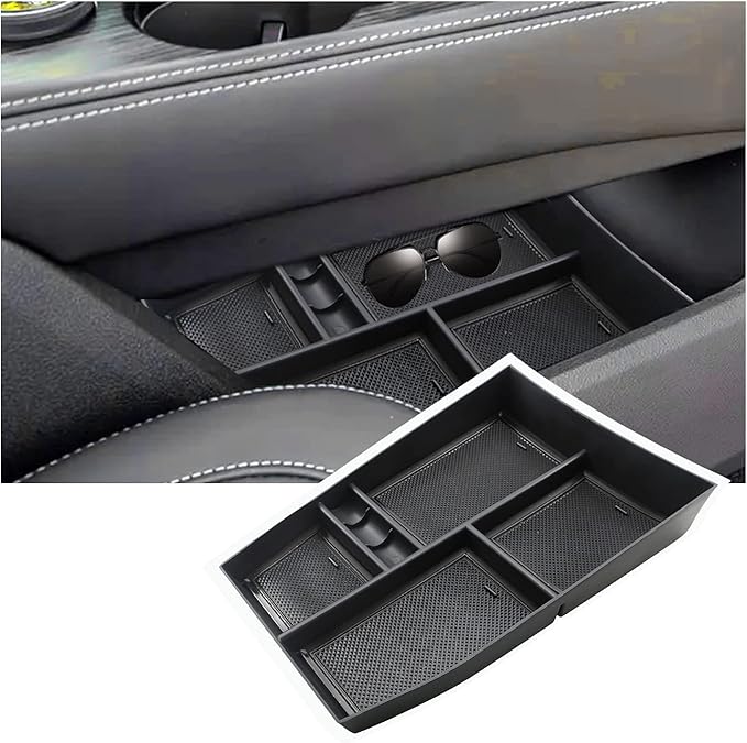 Lower Console Organizer Compatible with 2021 2022 2023 2024 2025 2026 Nissan Rogue(S/SL/SV/Platinum) Armrest Under Storage Box Tray Nissan Rogue Accessorie Console Pallet Container with Coin Storage