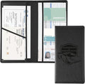 JUSTTOP 1Pack Car Registration and Insurance Holder,Car Document Holder for Cards License with Magnetic Shut,Car Organizer for Documents, Cards, License,Interior Car Accessories for Women Men(Black)