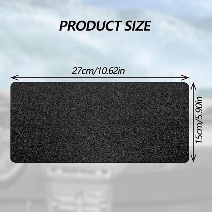 Dashboard mat Rubber Non-Slip mat, Leather Texture 10.6"x5.9" Size car Non-Slip mat, car Dashboard Accessories for car Interior Organizer.