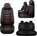 AREKA 5 Seat Covers for Subaru Crosstrek 2016-2026 Breathable Car Seat Covers,Anti-Slip Waterproof Car Seat Protectors with Airbag,Automotive Vehicle Cushion with Storage Pockets (Standard,Brown)