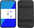Nicaragua Honduras Flag Car Center Console Cover, Universal Waterproof Armrest Pad, Soft Comfort Cushion & Scratch-Resistant Protector for Cars, SUVs and Trucks