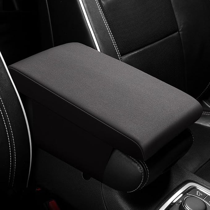 Car Center Console Cover,Universal Memory Foam Car Armrest Pad,Car Interior Accessory for Women Men,Armrest Cover Protector for Cars,Vehicles,SUV Black