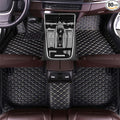 TREGOO All Weather Car Mats Custom Fit Non Slip Floor Mats for 1998-2025 Cars Personalized Leather Protection Pads Suitable for Men Women (Black Rice)