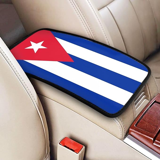 SHUANGFEI Custom Auto Center Console Pad Car Armrest Seat Cover, Add Your Image/Text Personalized Seat Box Cover Protector, Car Decor Accessories for Most Vehicle Sedan, Truck, SUV