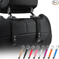 Car Hooks,Car Purse Hook,Car Headrest Hook 2 Pack Leather Headrest Hooks for car Accessories,SUS304 Car Bag Hooks(Black)