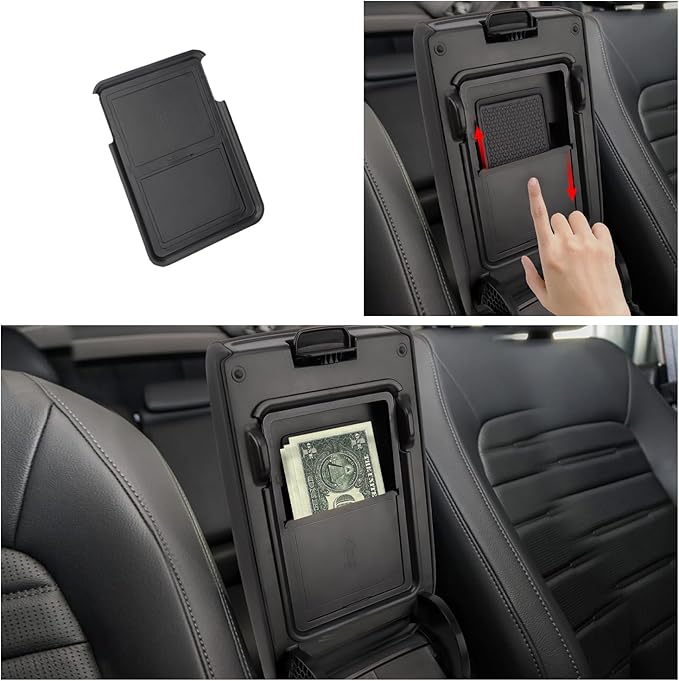 Carwiner 3PCS Center Console Organizer Compatible with 2023-2026 Honda CRV Accessories Armrest Hidden Drawer Storage Box for 2024 Honda CR-V Accessories
