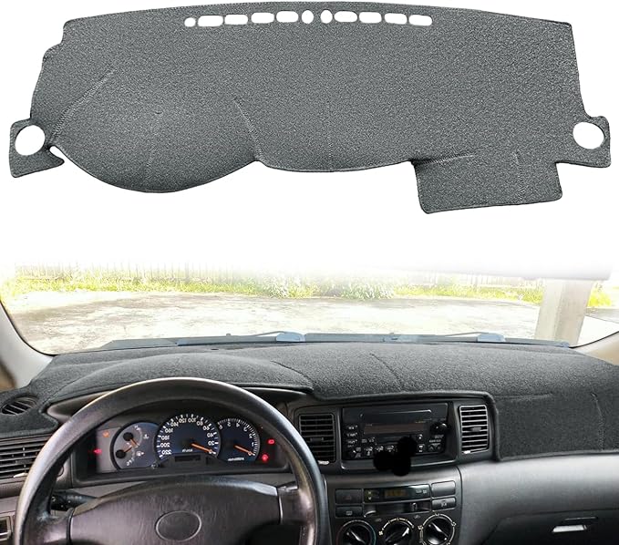 Dash Cover Mat Custom Fit for Toyota Corolla 2003 2004 2005 2006 2007 2008,Dashboard Cover Pad Cap Carpet Protector(Dark Gray) Z01