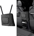 Car Purse Holder, Car Front Seat Organizer, Handbag Holder Between Seats, Large Capacity Seat Bag Box, Car Accessories Consoles and Organizers Pocket, Vehicle Backseat Barrier for Kids Pet