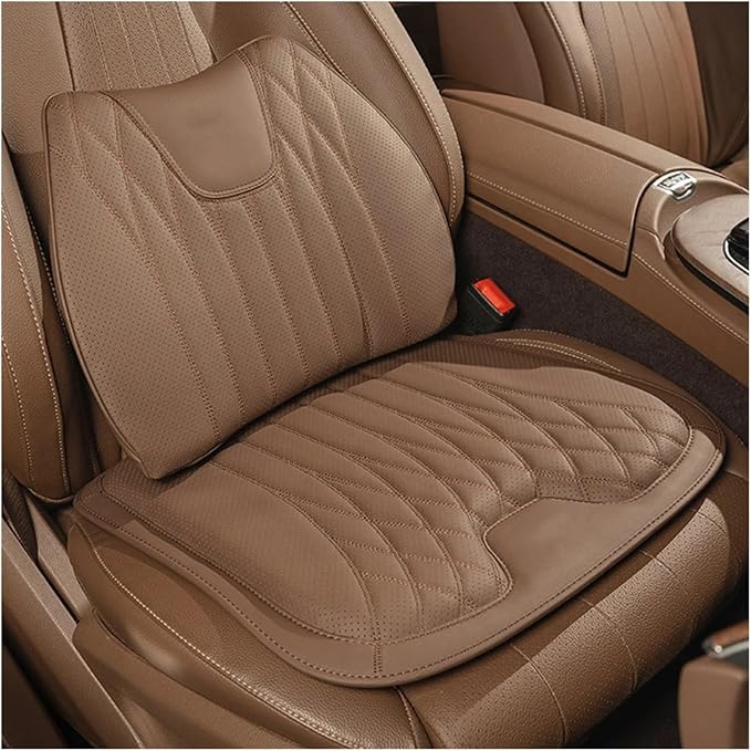 KAnduo M Car Seat Cushion for BMW All Model I3 I4 I8 X1 X2 X3 X4 X5 X5M X6 X7 Z4 Car Lumbar Support Pillow Auto Seat Waist Back Cushion Y (Color : Orange B)