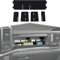 Glove Box Organizers Co-pilot Storage Compartment Divider Interior Accessories Compatible with Ford F150 2021+