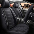 DISUTOGO Seat Covers Fit for Leaf 2011-2024 2025 Seat Covers Full Set Car Seat Covers Faux Leather Breathable Waterproof Car Seat Protector (5 Seats, Black)
