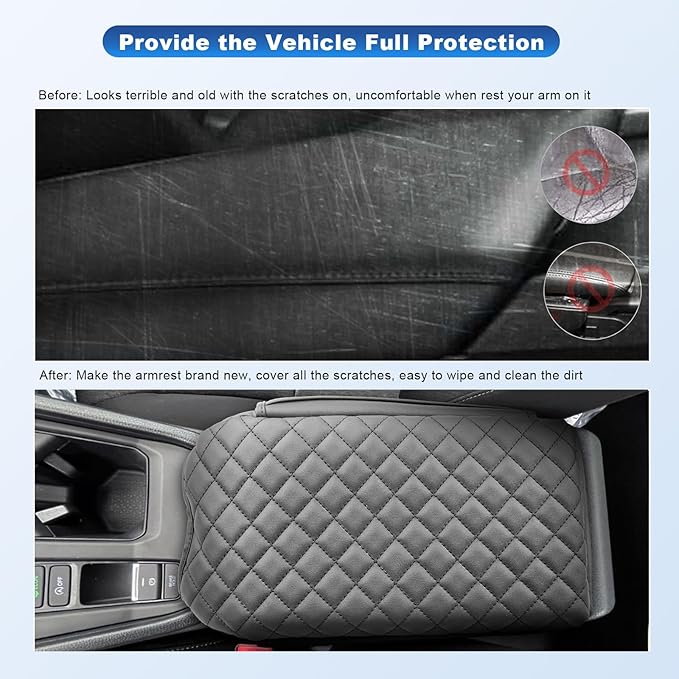 CDEFG 2023 2024 2025 2026 Accord Center Console Cover, for 2023-2026 Honda Accord Hybrid Accessories Armrest Cover Center Console Pad Arm Rest Cushion Central Consola Cover