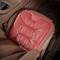 Skin-Friendly Leather Seat Cushions, Universal Non-Slip Breathable Car Seat Cushions, Memory Foam Seat Pad for Car, Office Or Home Chair(Red)