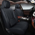 truckerset Car Seat Covers, Leather Seat Covers for Cars Full Set, Waterproof and Breathable Suitable for Most SUV/Truck/Sedan/Automotive 2 Pack (Black)