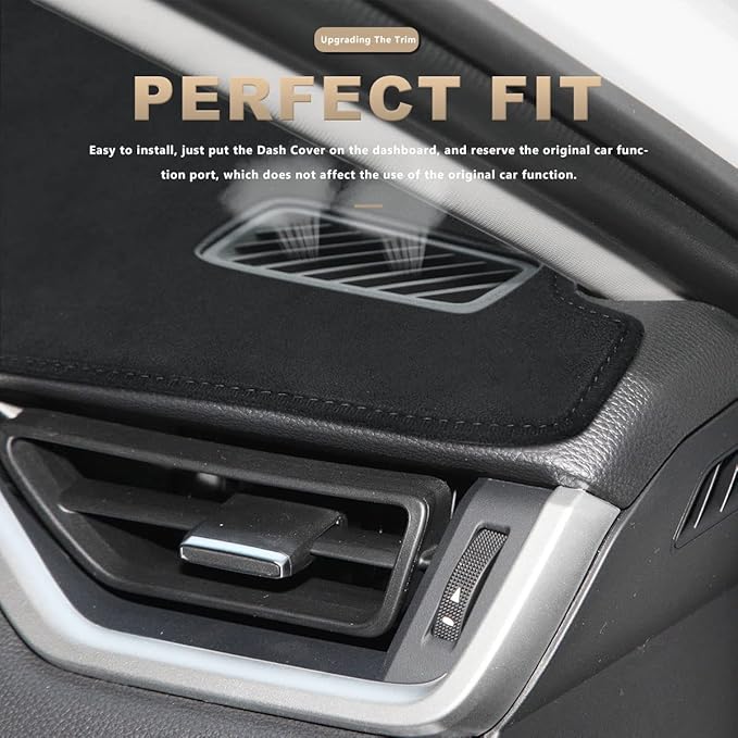 auovo Dashboard Cover Mat Compatible with Toyota RAV4 2024 2023 2022 Accessories 2019-2024 Sunshade Protector Anti-Slip Dash Carpet Cover