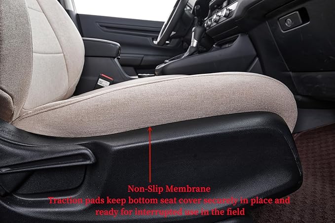 Coverdram Custom Seat Covers Compatible with Select Nissan Rogue(Not for Select) 2014 2015 2016 2017 2018 2019 2020 Models (Beige,Full Set)