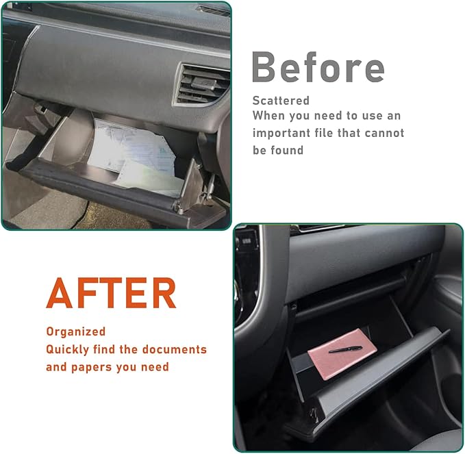 Kewucn Car Registration and Insurance Card Holder, Leather Auto License Document Glove Box Compartment Organizer, Essentials Vehicle Wallet Case for Driver License, ID Card (Rose Gold)
