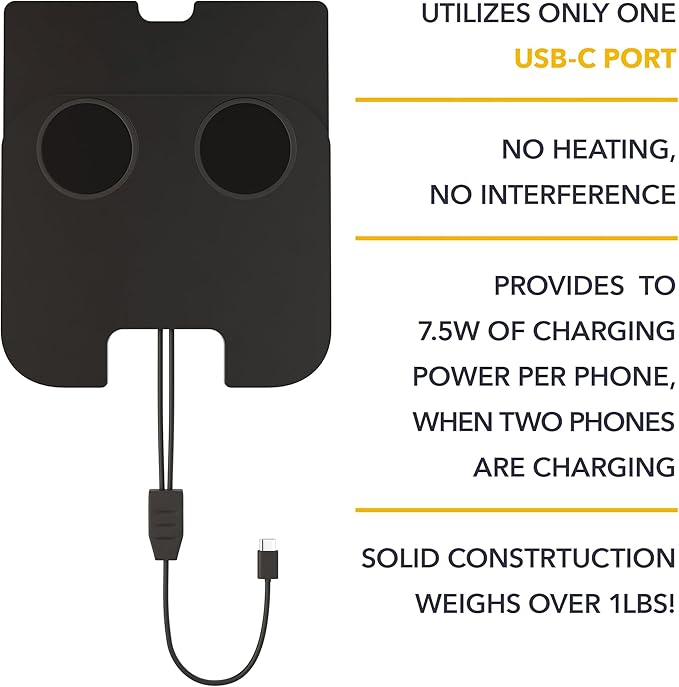 TWRAPS Dual Wireless Phone Charger for Lucid Air 2021-2026, Compatible with MagSafe iPhone 17 16 15 14 - Magnetic Phone Mount Charging Pad, Center Console Accessories