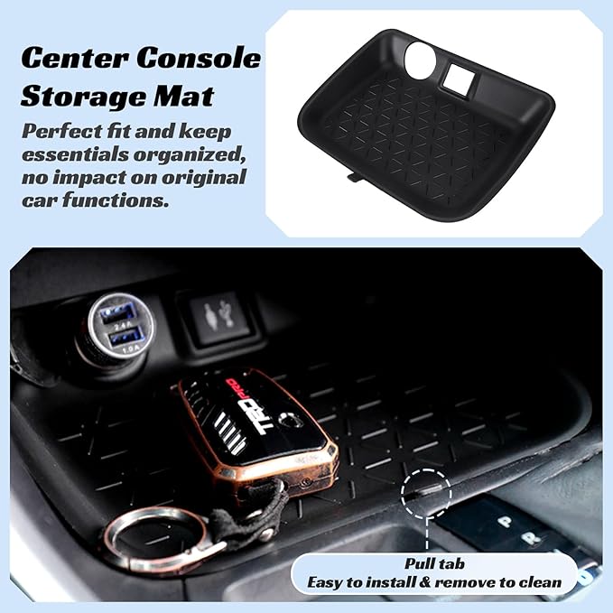 CARFIB Center Console Storage Organizer Tray Fit for Toyota RAV4 2025 2024 2023 2022 2021 2020 2019 Glove Box Organizer Tray Interior Insert Accessories 3PCS