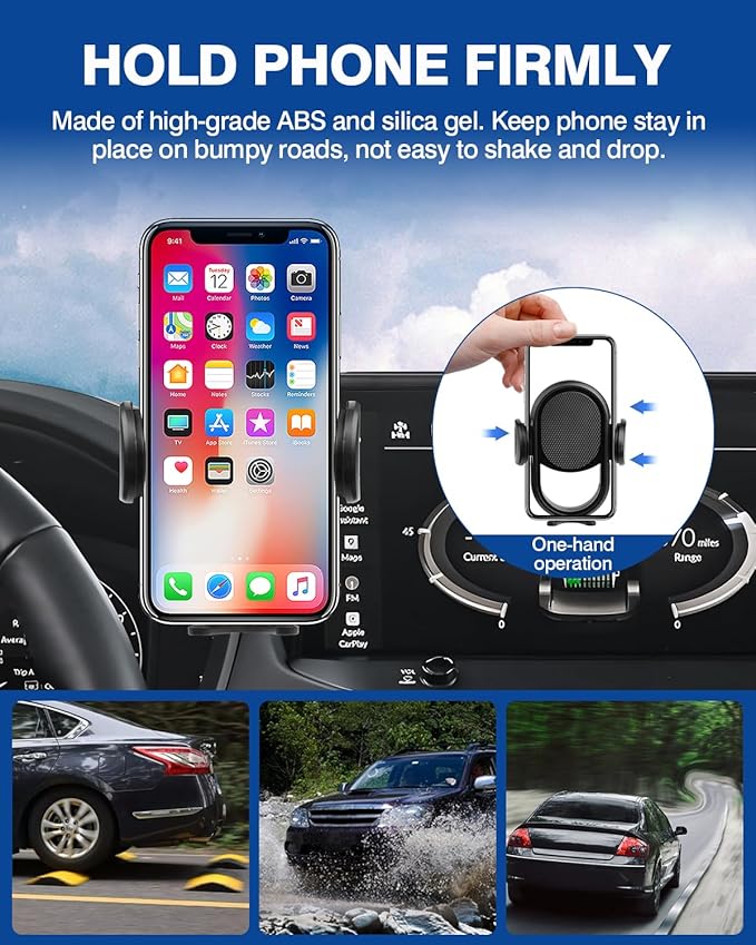 Autorder Car Phone Holder for 2023-2025 2026 Honda Accord Accessories Phone Mount with Dash Organizer 12.3-Inch Screen Cell Phone Automobile Cradles Hands-Free 360° Rotation(Not for LX/SE)