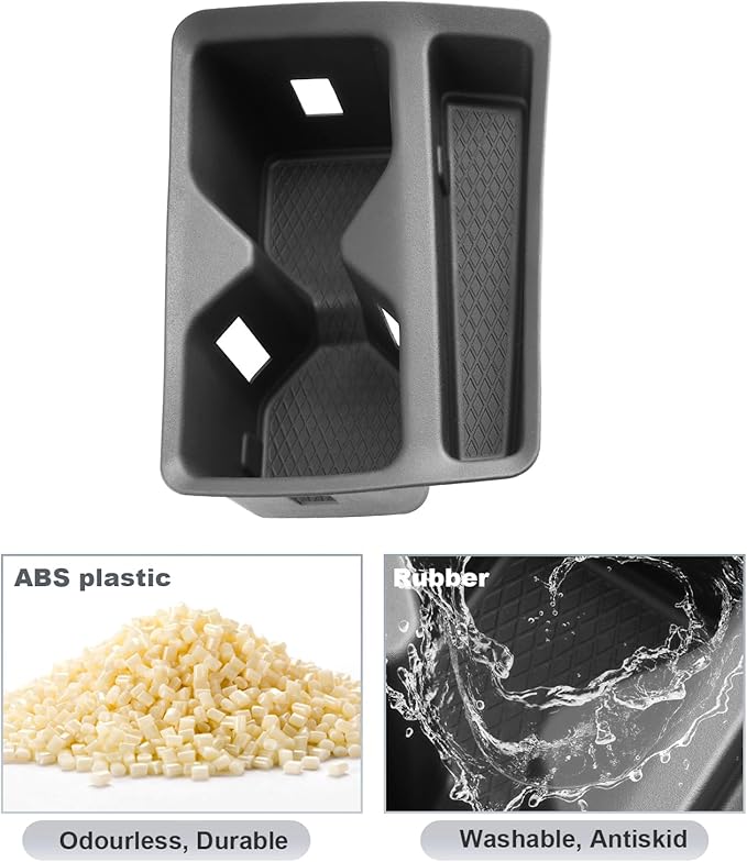 SKTU for 2025 2026 VW Tiguan Accessories Cup Holder for 2025 2026 Volkswagen Tiguan (S/SE/SE R-Line Black/SEL R-Line) Central Control Cup Holder VW Tiguan 2025 2026 Accessories Durable Cup Pad