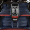 TREGOO All Weather Car Mats Custom Fit Non Slip Floor Mats for 1998-2025 Cars Personalized Leather Protection Pads Suitable for Men Women (Royal, Black)