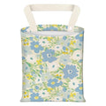 BEAKND Hanging Car Garbage Bag, Cute Car Trash Can Bag, Automotive Accessories for Women Men Cute Blue Green Flowers