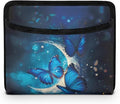 Blue Butterfly Car Organizer Storage Between Seats Front Back Seat Storage Pocket for Car Universal Auto Console Door Window Storage Bag Interior Organizer Holder for Phone Sunglasses