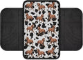 Horses Cow Spot Print Center Console Covers for Cars Wear-Resistan Vehicle Armrest Cover Pad Waterproof Box Cover Protector Armrest Cover Center Console Pad