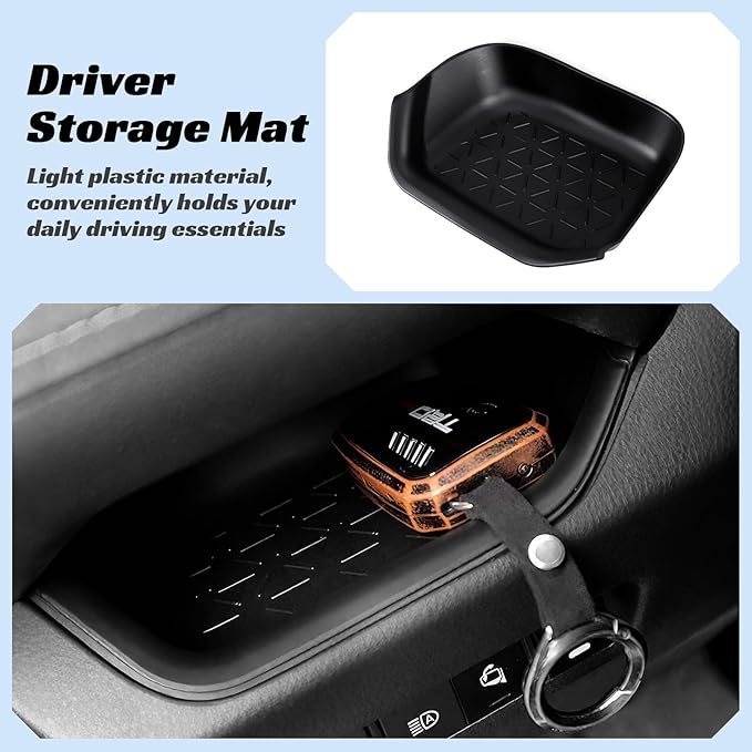 CARFIB Center Console Storage Organizer Tray Fit for Toyota RAV4 2025 2024 2023 2022 2021 2020 2019 Glove Box Organizer Tray Interior Insert Accessories 3PCS