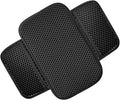 Armrest Cover for Car Console Covers for SUV Center Console Arm Rest Breathable Pad Middle Box Armrest Cushion Pad with 2 Organizer Bags Universal Car Interior Accessories Protection(Black)