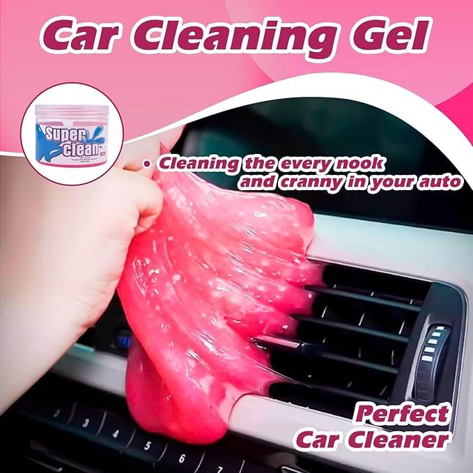x xotic tech Car Cleaning Gel for Car Detailing Putty Interior Cleaner Slime Auto Detail Tools Supplies Accessories Valentines Day Gifts for Him Her Men Women Stocking Stuffers Pink