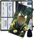 Car Document Holder with Magnetic Shut, Car Registration and Insurance Card Holder, Vehicle Glove Box Organizer Documents, Driver License, Auto Paperwork Organizer Wallet, Frog In The Rainforest