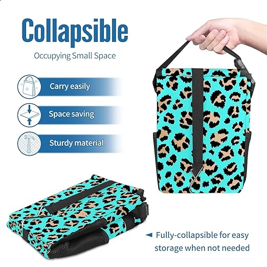 GVGHIDZ Car Trash Can – Multi-Purpose, Lightweight and Portable with Durable Water-Resistant Coating, No Installation Required, Practical and Ample Capacity, Variety of Colors.Tiger Pattern
