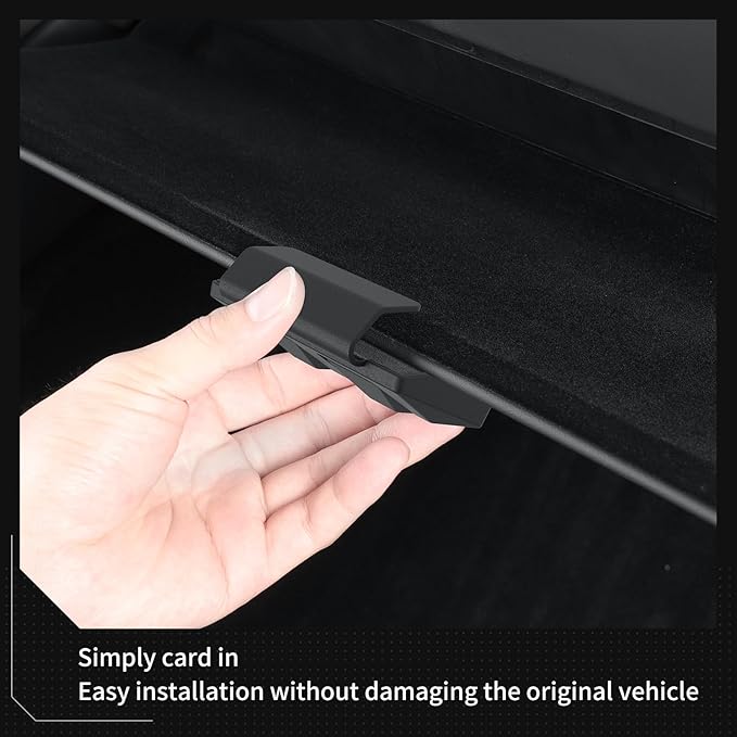 LUCKEASY Glove Box Hook for Tesla ModelYJuniper 2025 2026/Model 3 Highland 2024-2026 Organizer Storage Hook Clips for Hanging Car Accessories Black