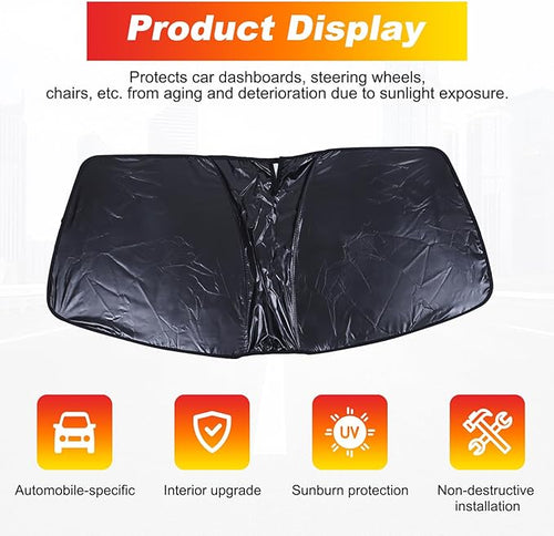 1 Pieces Car Sun Shade for Windshield,Sun Visor Front Windshield Sunshade,Foldable Windshield Cover Fits 2016 2017 and up, Compatible with Mazda MX5 (B)