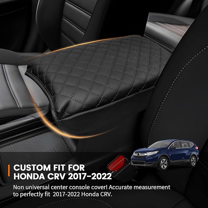 Custom Fit for Center Console Cover Honda CRV 2017-2022 Armrest Cover Center Console Pad Interior Accessories Car Armrest Seat Box Cover Protector