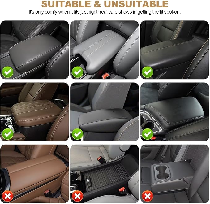 YORKNEIC Console Cover Fit for Lincoln Nautilus Bling Car Center Console Cover: Crystal Rhinestone Car Armrest Cushion Diamond Middle Console Cover
