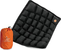 Inflatable Seat Cushion for Airplane & Travel – Portable Inflatable Pad with Built-in Pump, Adjustable Firmness, Tailbone & Back Pain Support, Carry Bag Included