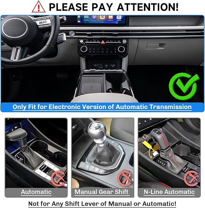 SXCY for 2025 2026 Hyundai Tucson Center Console Organizer for 2025 2026 Hyundai Tucson Accessories Full-Button Wire Console Cupholer Tray 2025 2026 Tucson Limited Under Console Organizer (Black)