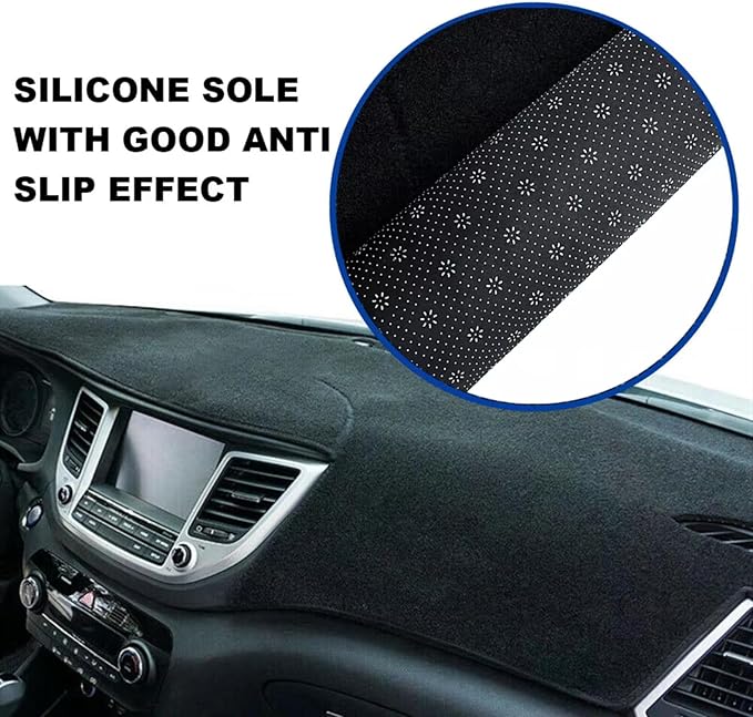 Fit for Buick Envista 2024 2025 LHD RHD, Dash Board Cover for Car, Black Car Dash Cover Carpet Protector, Easy to Use